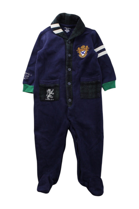 A Navy Onesies from Ralph Lauren in size 6-12M for neutral. (Front View)