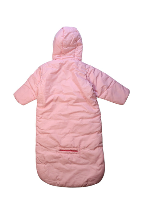 A Pink Snowsuits from Columbia in size 6-12M for girl. (Back View)