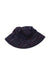 A Navy Sun Hats from BedHead in size 3T for neutral. (Front View)