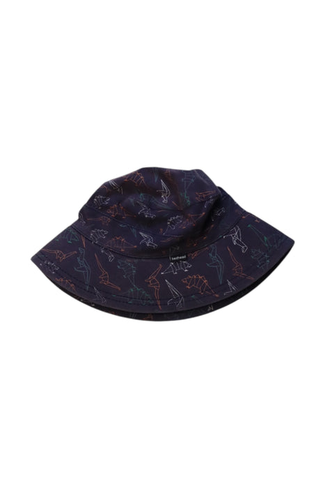 A Navy Sun Hats from BedHead in size 3T for neutral. (Back View)