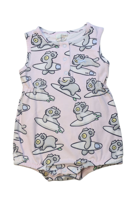 A Pink Sleeveless Rompers from Peter Alexander in size 12-18M for girl. (Front View)