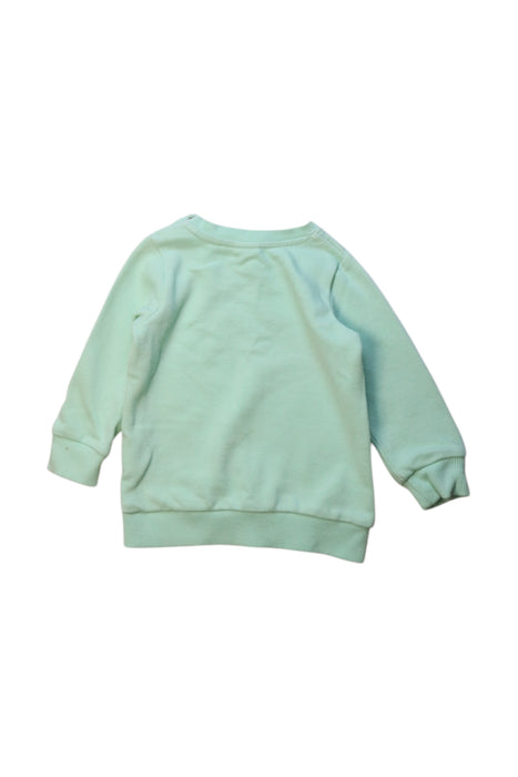 A Green Crewneck Sweatshirts from Seed in size 6-12M for girl. (Back View)