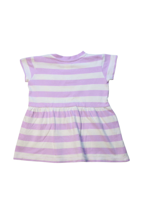 A Purple Short Sleeve Dresses from Seed in size 12-18M for girl. (Back View)