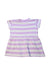 A Purple Short Sleeve Dresses from Seed in size 12-18M for girl. (Back View)