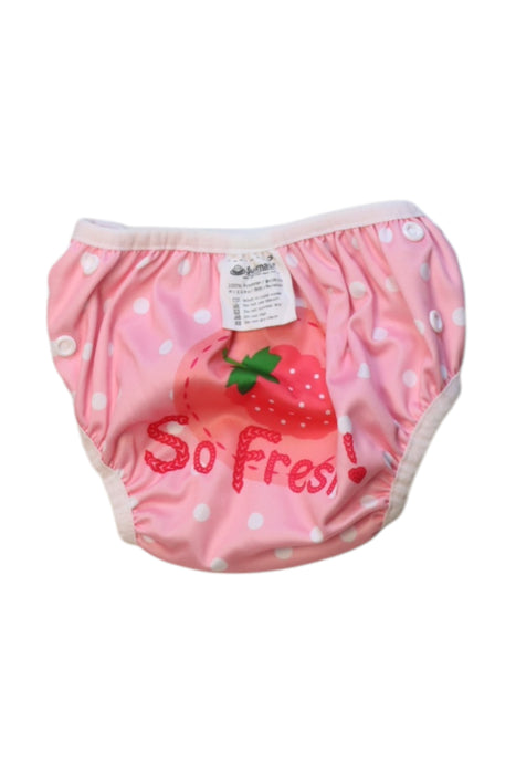 A Pink Swim Diapers from Swimava in size 0-3M for girl. (Back View)