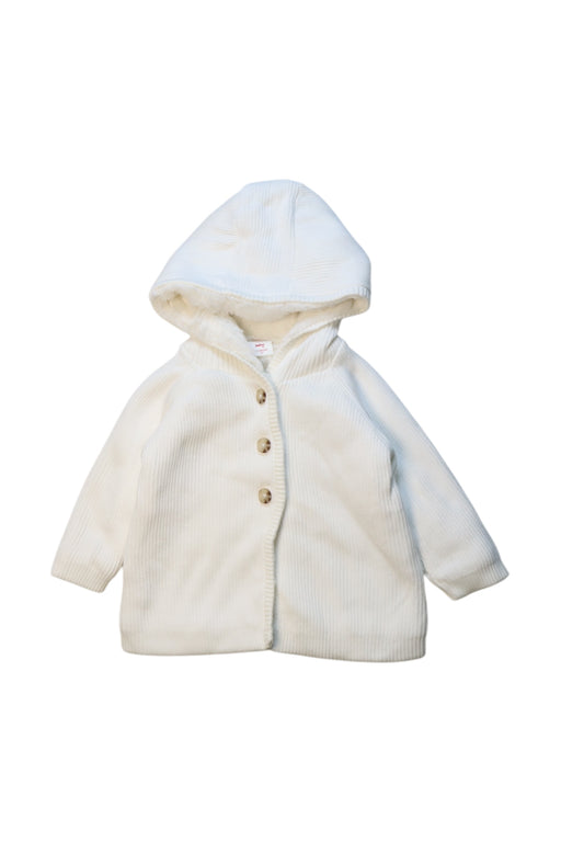 A White Coats from Seed in size 6-12M for girl. (Front View)