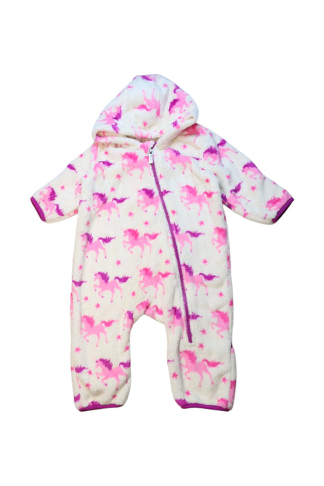 A White Onesies from Hatley in size 12-18M for girl. (Front View)