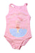 A Pink Swimsuits from Seed in size 5T for girl. (Front View)