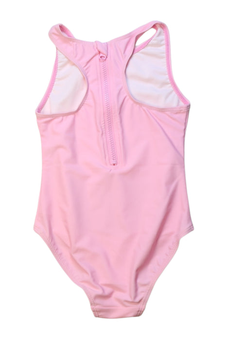 A Pink Swimsuits from Seed in size 5T for girl. (Back View)