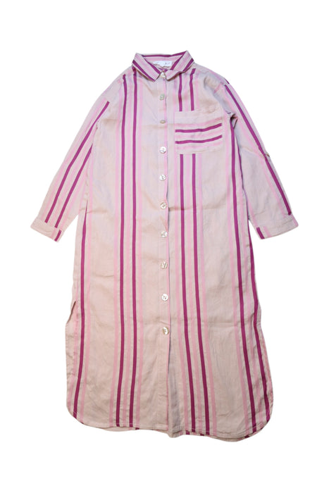 A Pink Long Sleeve Dresses from Excuse My French in size 8Y for girl. (Front View)