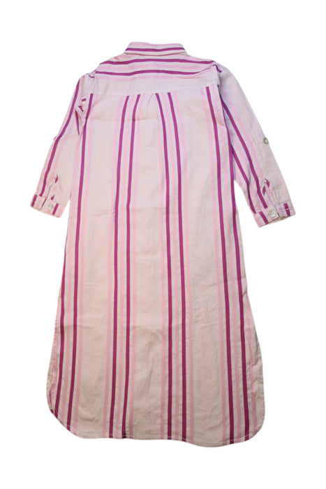 A Pink Long Sleeve Dresses from Excuse My French in size 8Y for girl. (Back View)