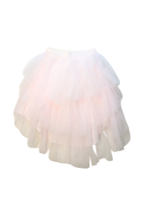 A Pink Tulle Skirts from Seed in size 5T for girl. (Back View)