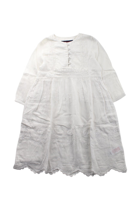 A White Long Sleeve Dresses from French Connection in size 6T for girl. (Front View)