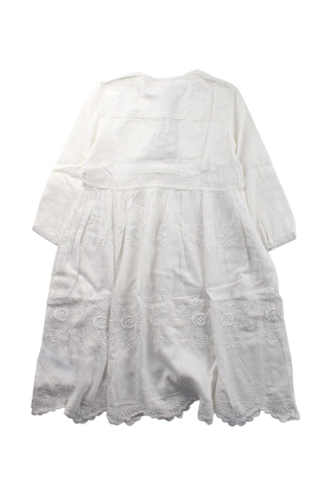 A White Long Sleeve Dresses from French Connection in size 6T for girl. (Back View)