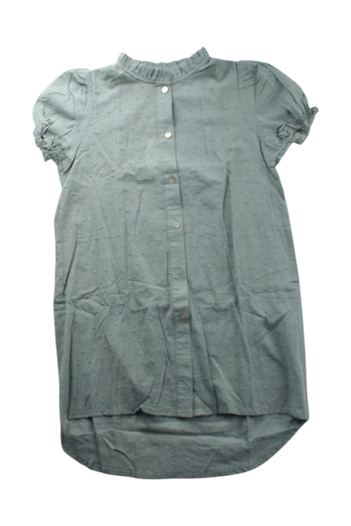 A Green Short Sleeve Dresses from Excuse My French in size 8Y for girl. (Front View)