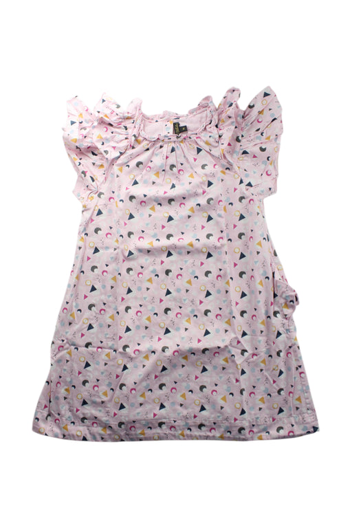 A Multicolour Short Sleeve Dresses from Velveteen in size 8Y for girl. (Front View)