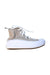 A White Sneakers from Converse in size 7Y for girl. (Front View)