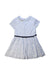 A Blue Short Sleeve Dresses from Jacadi in size 6T for girl. (Back View)