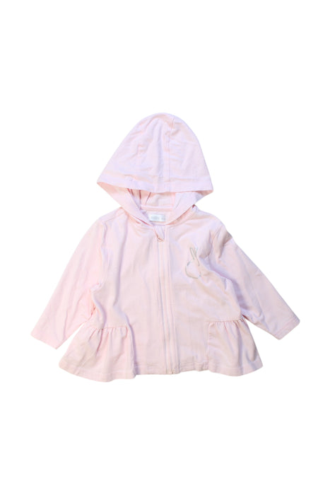 A Pink Coats from Mides in size 12-18M for girl. (Front View)