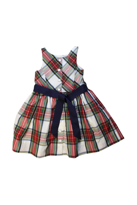 A Multicolour Sleeveless Dresses from Polo Ralph Lauren in size 4T for girl. (Back View)