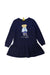 A Navy Long Sleeve Dresses from Polo Ralph Lauren in size 4T for girl. (Front View)
