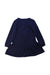 A Navy Long Sleeve Dresses from Polo Ralph Lauren in size 4T for girl. (Back View)