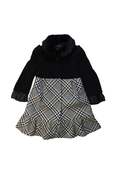 A Black Coats from Nicholas & Bears in size 3T for girl. (Front View)