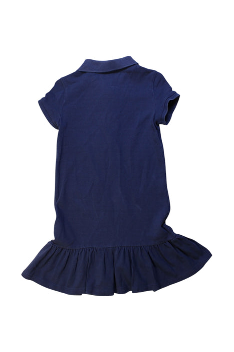 A Navy Short Sleeve Dresses from Polo Ralph Lauren in size 4T for girl. (Back View)
