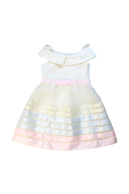A White Sleeveless Dresses from Nicholas & Bears in size 3T for girl. (Front View)