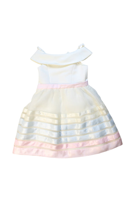 A White Sleeveless Dresses from Nicholas & Bears in size 3T for girl. (Back View)