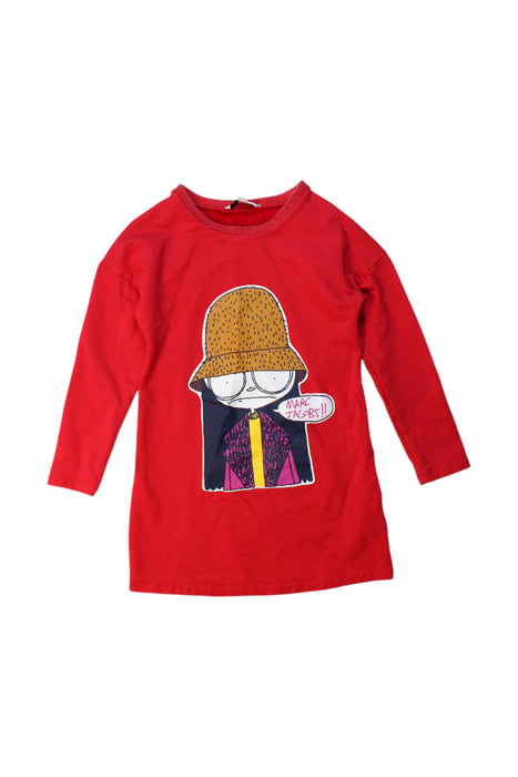 A Red Long Sleeve Tops from Little Marc Jacobs in size 4T for girl. (Front View)