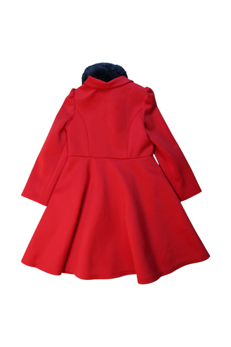 A Red Coats from Nicholas & Bears in size 4T for girl. (Back View)