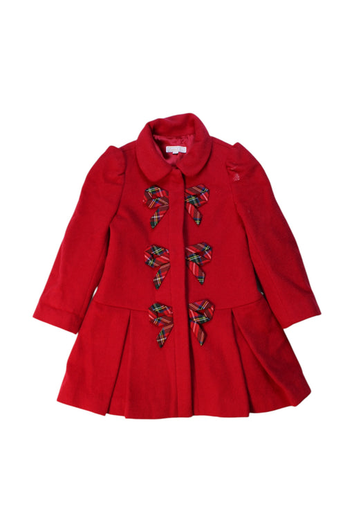 A Red Coats from Nicholas & Bears in size 3T for girl. (Front View)