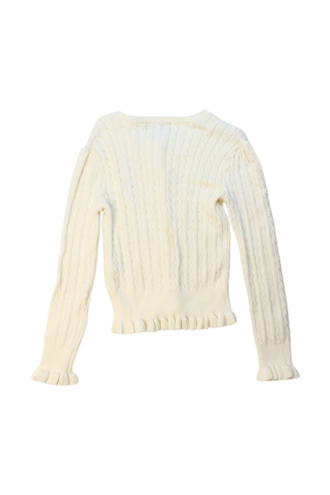 A White Cardigans from Polo Ralph Lauren in size 4T for girl. (Back View)