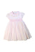A Pink Short Sleeve Dresses from Sarah Louise in size 3T for girl. (Front View)