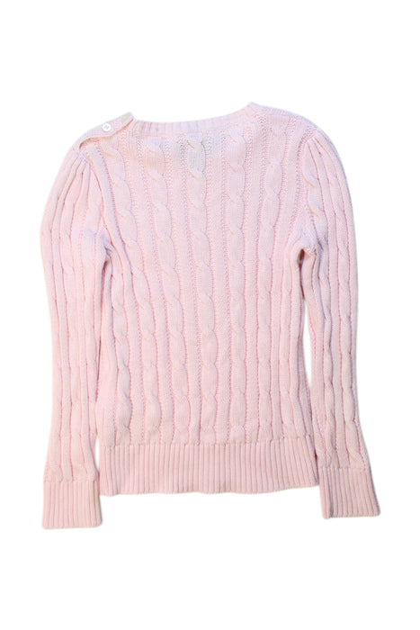 A Pink Knit Sweaters from Polo Ralph Lauren in size 4T for girl. (Back View)