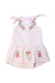 A Pink Sleeveless Dresses from Gingersnaps in size 4T for girl. (Front View)
