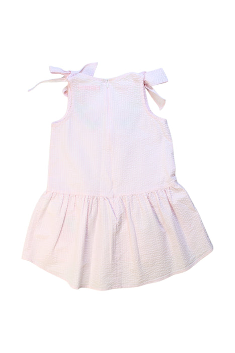 A Pink Sleeveless Dresses from Gingersnaps in size 4T for girl. (Back View)
