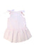 A Pink Sleeveless Dresses from Gingersnaps in size 4T for girl. (Back View)