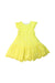 A Yellow Sleeveless Dresses from Mayoral in size 4T for girl. (Front View)