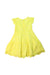 A Yellow Sleeveless Dresses from Mayoral in size 4T for girl. (Back View)