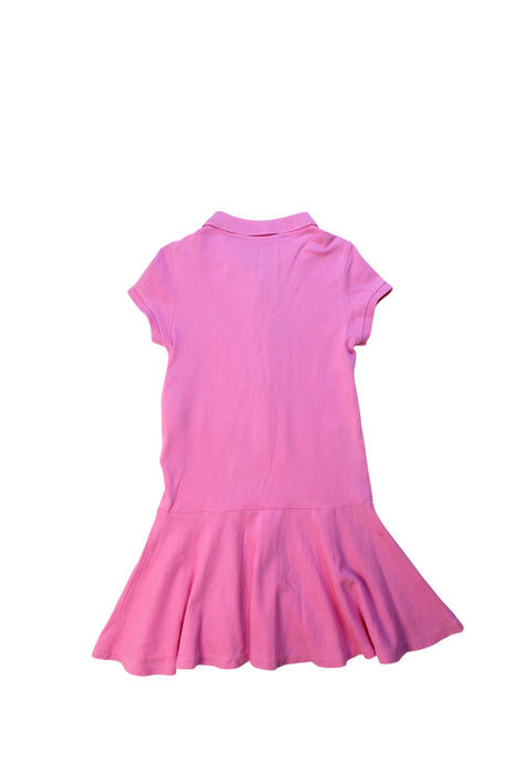 A Pink Short Sleeve Dresses from Polo Ralph Lauren in size 4T for girl. (Back View)
