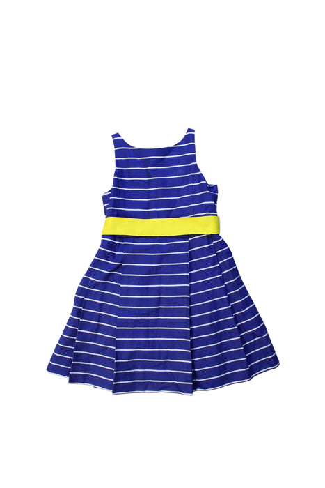 A Blue Sleeveless Dresses from Polo Ralph Lauren in size 4T for girl. (Front View)