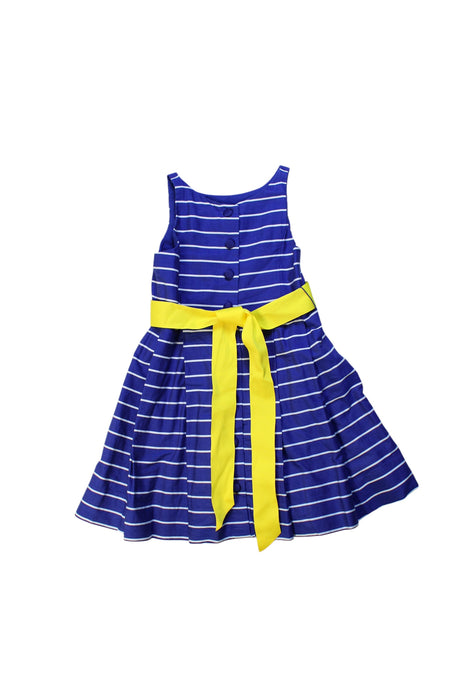 A Blue Sleeveless Dresses from Polo Ralph Lauren in size 4T for girl. (Back View)