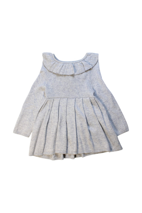 A Grey Sweater Dresses from Jacadi in size 18-24M for girl. (Front View)