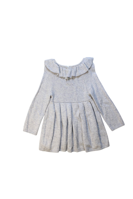 A Grey Sweater Dresses from Jacadi in size 18-24M for girl. (Back View)
