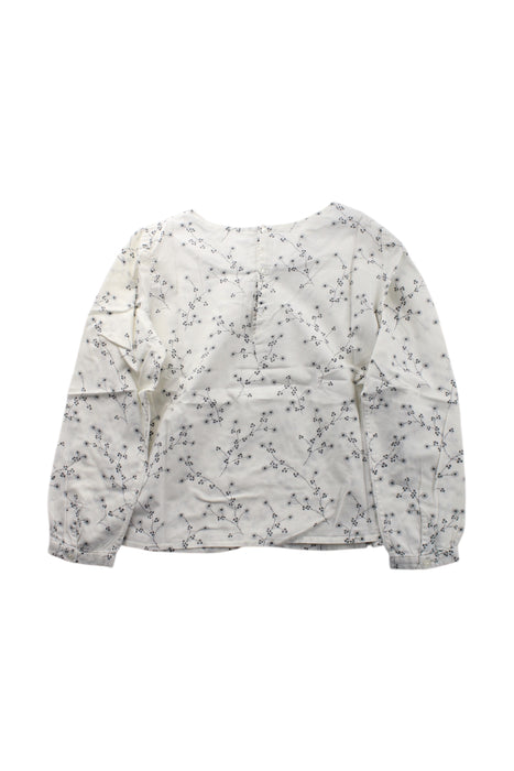 A White Long Sleeve Tops from Bonpoint in size 8Y for girl. (Back View)