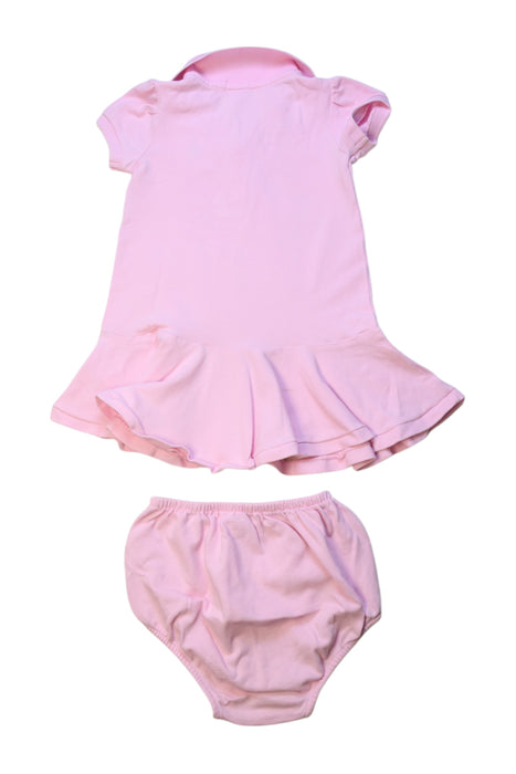 A Pink Dress Sets from Ralph Lauren in size 6-12M for girl. (Back View)