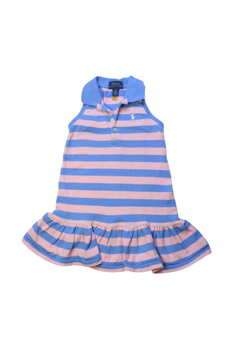 A Blue Sleeveless Dresses from Polo Ralph Lauren in size 2T for girl. (Front View)