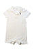 A White Short Sleeve Rompers from Ralph Lauren in size 6-12M for girl. (Front View)